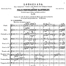 Mendelssohn: Lobgesang